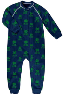 Notre Dame Fighting Irish Kids Navy Blue Raglan Loungewear PJ Set