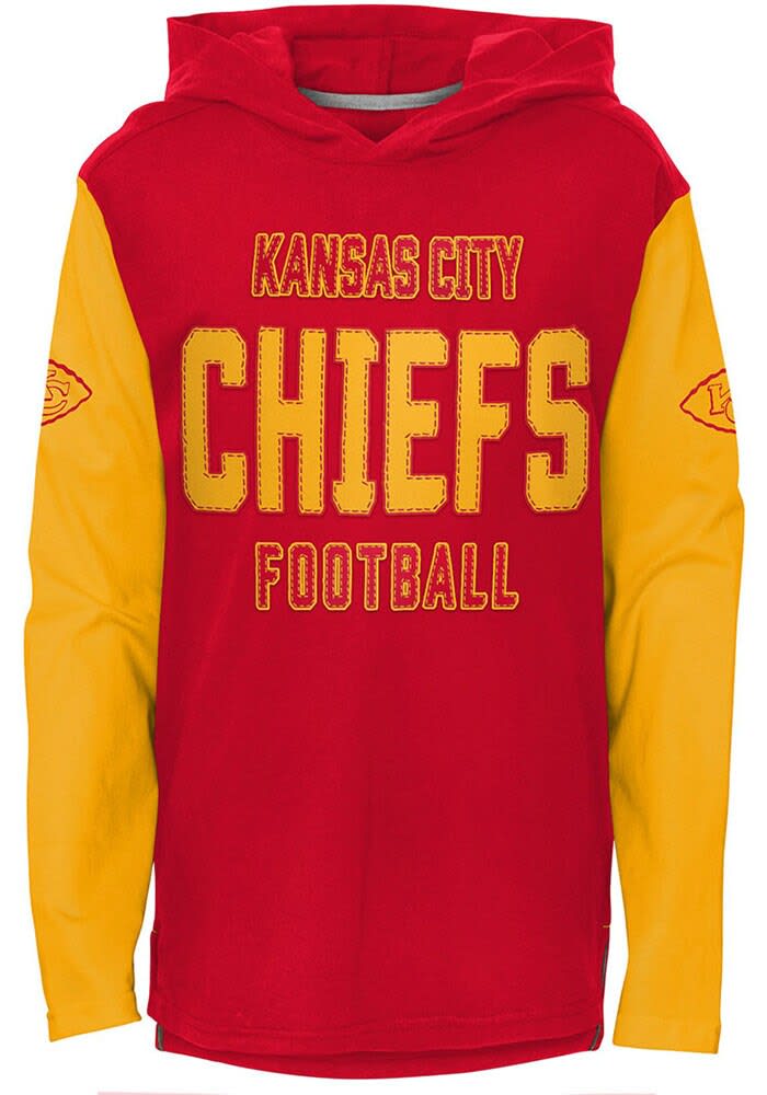 Youth Kansas City Chiefs Red Primary Logo Long Sleeve T-Shirt