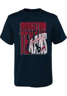 Houston Texans Youth Navy Blue Score More Short Sleeve T-Shirt