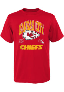 Kansas City Chiefs Youth Red Official Business Short Sleeve T-Shirt