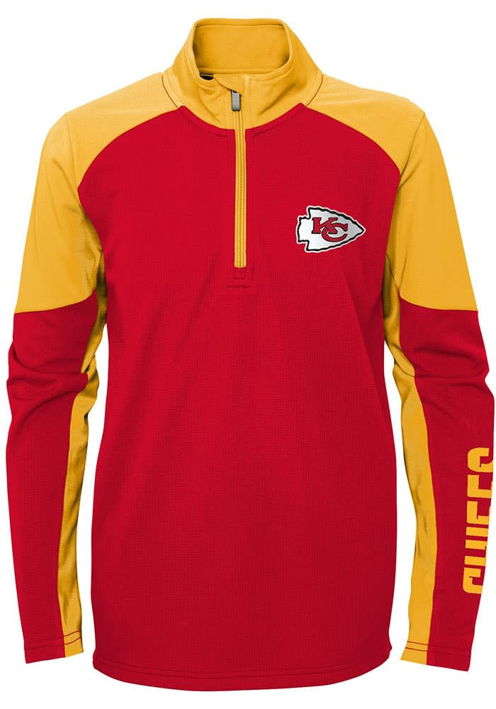 Kansas City Chiefs Nike Youth Grey Burpee Long Sleeve Hoodie