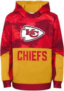 Kansas City Chiefs Boys Red Covert Long Sleeve Hooded Sweatshirt