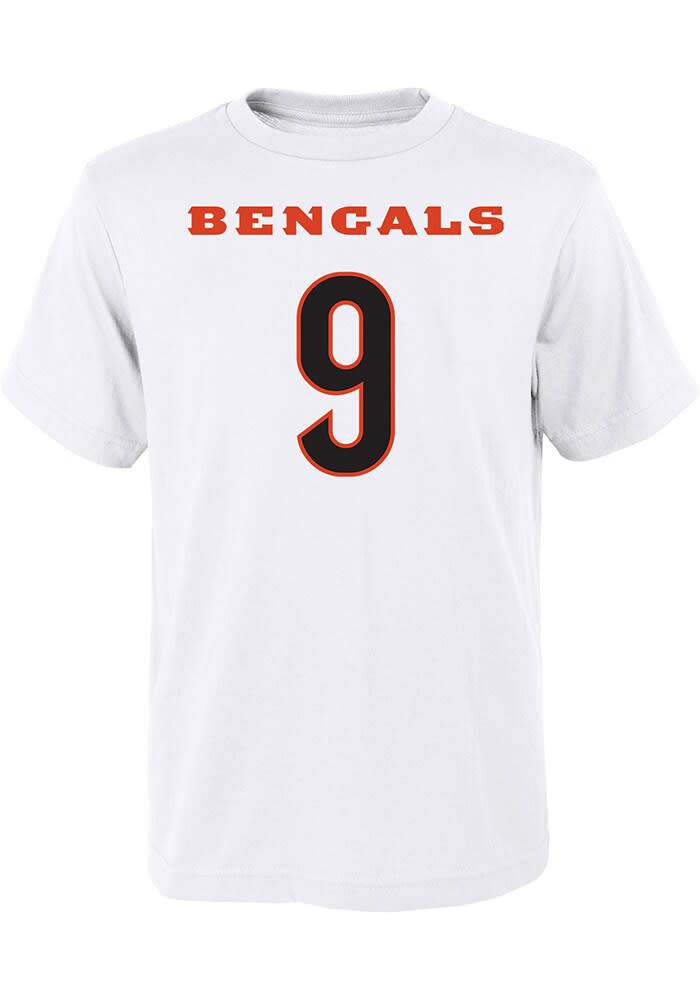 Joe Burrow Cincinnati Bengals Youth Name and Number Player Tee