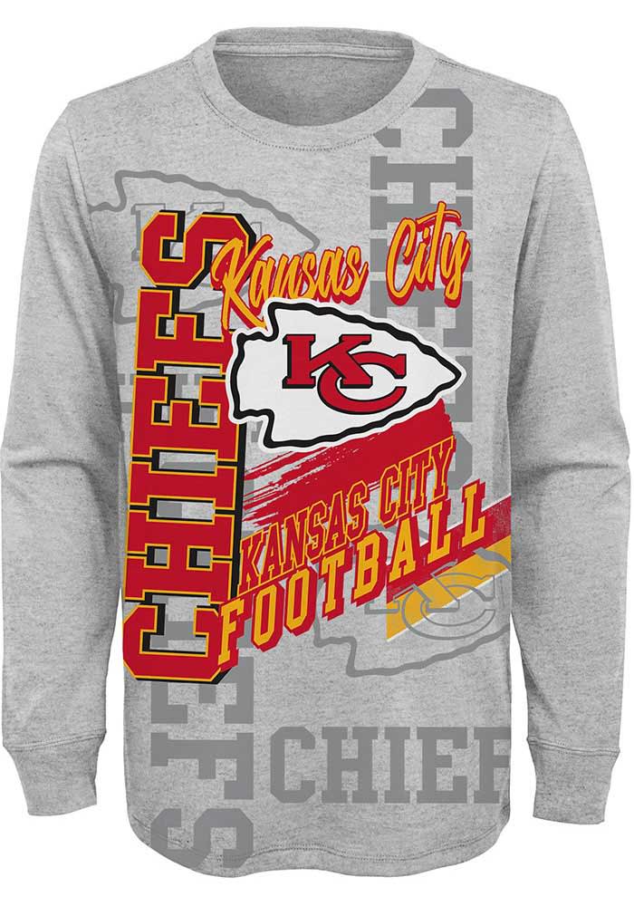 Kansas City Chiefs Football Grey T-Shirt