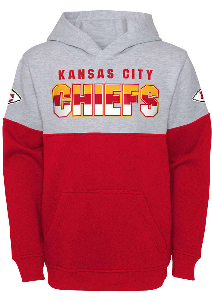 Kansas City Chiefs Youth Red Play Maker Long Sleeve Hoodie