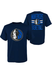 Dallas Mavericks Toddler Navy Blue Slogan Back Short Sleeve T-Shirt