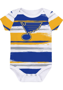 St Louis Blues Baby White Team Favorite Short Sleeve One Piece