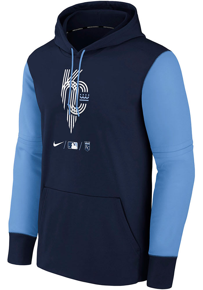 Nike Kansas City Royals Youth Blue City Connect Long Sleeve Hoodie