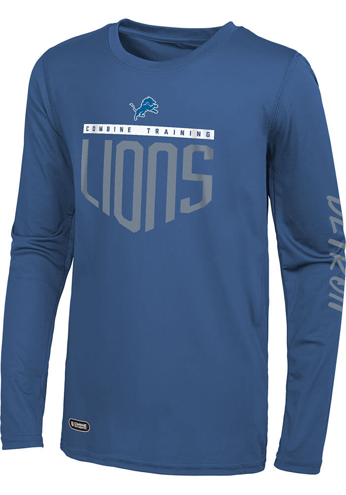 Detroit Lions Impact Long Sleeve T-Shirt - Blue