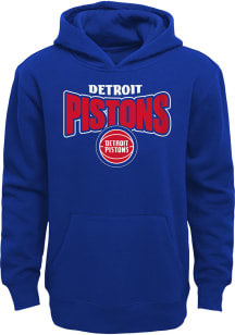 Detroit Pistons Youth Blue Draft Pick Long Sleeve Hoodie