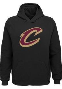 Cleveland Cavaliers Youth Black Primary Logo Long Sleeve Hoodie