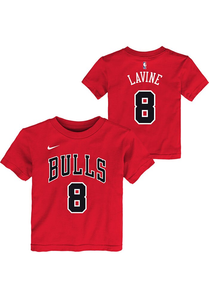 Zach LaVine Chicago Bulls Boys Red Icon NN Short Sleeve T-Shirt