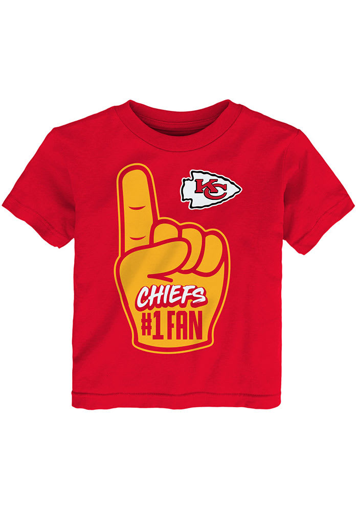 Kansas City Chiefs Toddler Red Hands Off Short Sleeve T-Shirt
