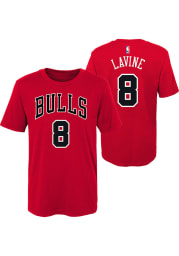 Zach LaVine Chicago Bulls Boys Red NN Short Sleeve T-Shirt