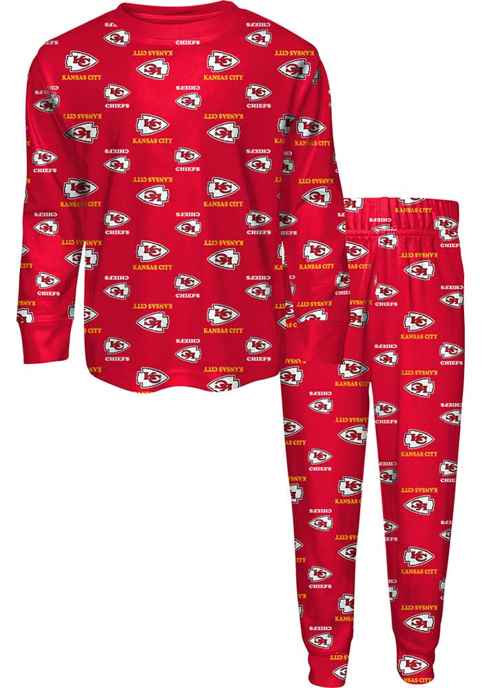 FOCO Kansas City Chiefs Men's Scatter Pattern Pajama Lounge Multi Color Pants