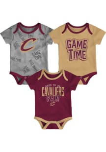 Cleveland Cavaliers Baby Maroon Game Time One Piece
