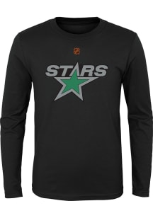 Dallas Stars Boys Black Reverse Retro Primary Logo Long Sleeve T-Shirt