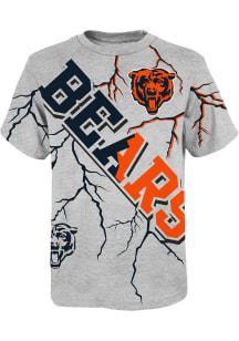 Chicago Bears Boys Grey Highlights Short Sleeve T-Shirt