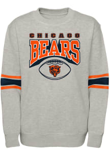 Chicago Bears Boys Grey Fan Fave Long Sleeve Crew Sweatshirt