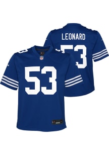 Shaquille Leonard Indianapolis Colts Youth Blue Nike Leonard Alt Football Jersey