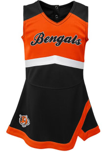 Cincinnati Bengals Girls Black Captain Cheer Dress Set