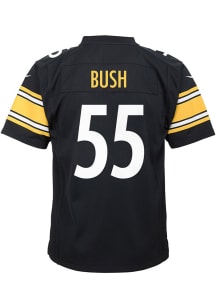 Devin Bush Pittsburgh Steelers Youth Black Nike Game Football Jersey