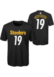 JuJu Smith-Schuster Pittsburgh Steelers Youth Black Schuster Mainliner NN Player Tee