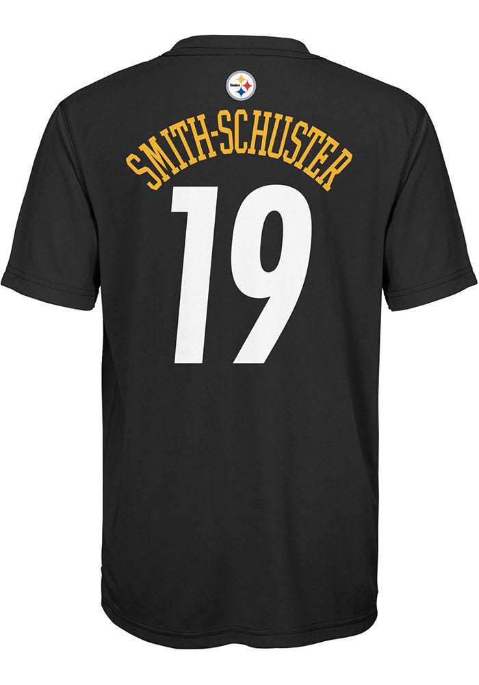 JuJu Smith-Schuster Pittsburgh Steelers Youth Black Schuster Mainliner NN Player Tee