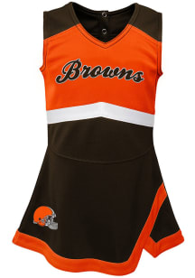 Cleveland Browns Girls Brown Captain Cheer Dress Set