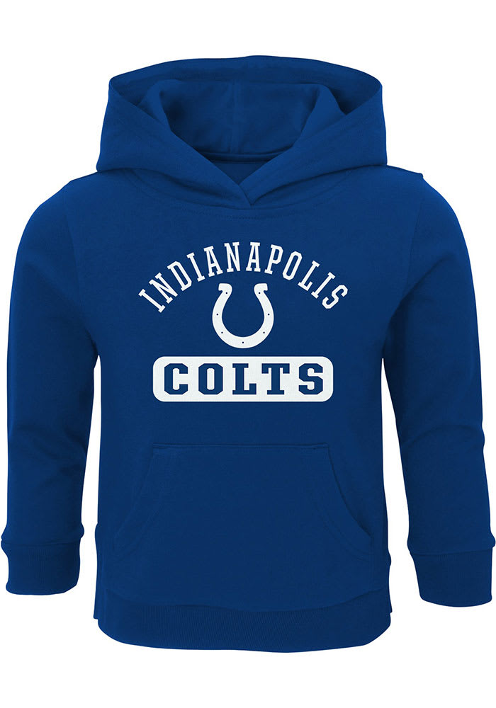 Indianapolis Colts Toddler Blue Banner Long Sleeve Hooded Sweatshirt