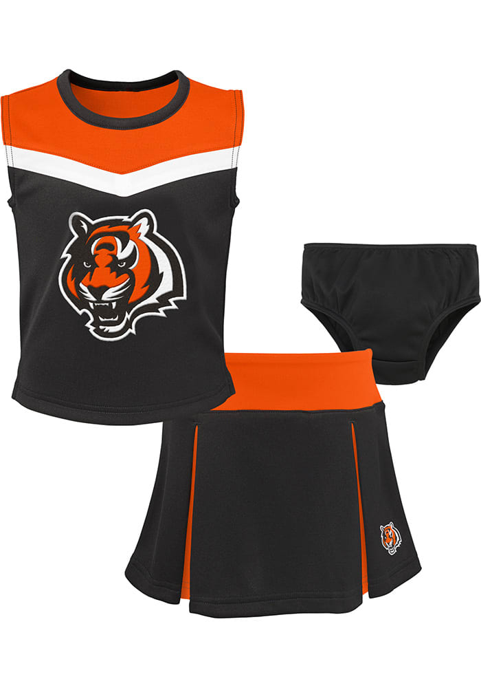 Cincinnati Bengals Toddler Girls Black Spirit Sets Cheer