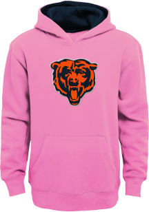 Chicago Bears Girls Pink Prime Long Sleeve Hooded Sweatshirt