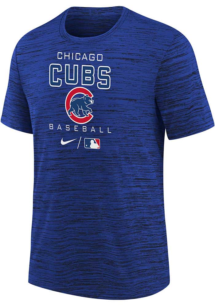 Nike Chicago Cubs Youth Blue AC Practice Short Sleeve T-Shirt
