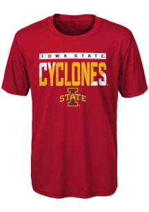 Iowa State Cyclones Boys Cardinal Engaged Short Sleeve T-Shirt