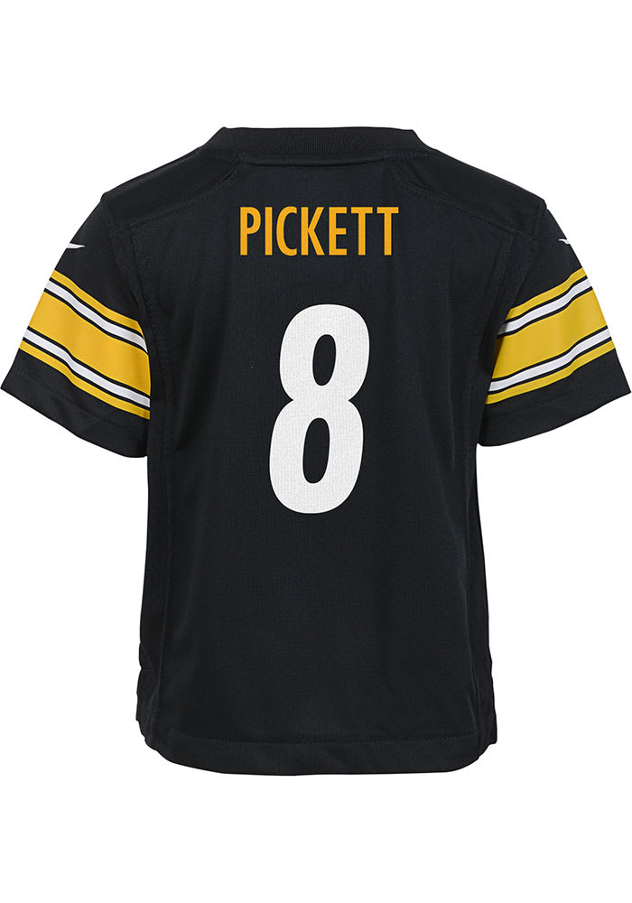 Youth Pittsburgh Steelers Kenny Pickett Black Mainliner Player Name &  Number T-Shirt