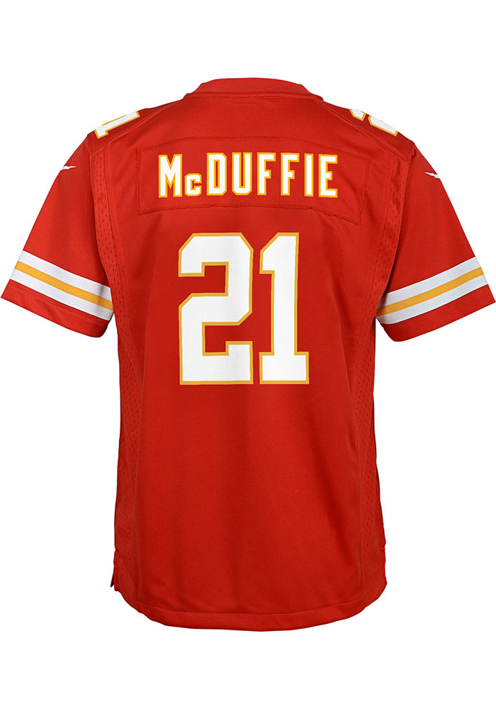 Trent Mcduffie Kansas City Chiefs Youth Red Nike Home Game Football Jersey