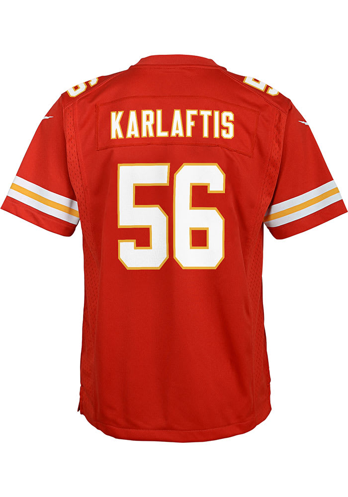 George Karlaftis Kansas City Chiefs Youth Red Nike Home Game Football Jersey