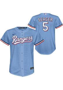 Corey Seager  Texas Rangers Boys Light Blue Alt Replica Baseball Jersey