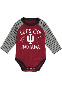 Indiana Hoosiers Baby Cardinal Touch Down One Piece
