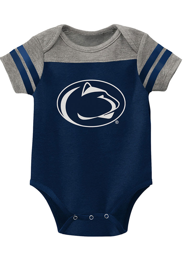 Penn State Nittany Lions Baby Navy Blue Tackle One Piece