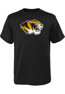 Missouri Tigers Youth Black Primary Logo Short Sleeve T-Shirt