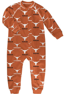 Texas Longhorns Baby Burnt Orange Day One Star Short Sleeve One Piece