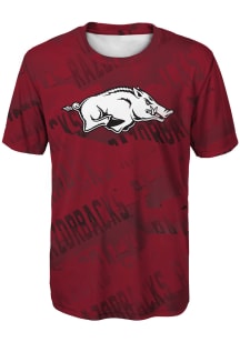 Arkansas Razorbacks Boys Cardinal Make Some Noise Short Sleeve T-Shirt