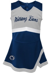 Penn State Nittany Lions Toddler Girls Navy Blue Cheer Captain Sets Cheer Dress