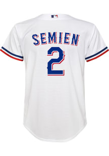 Marcus Semien  Nike Texas Rangers Youth White Home Replica Jersey