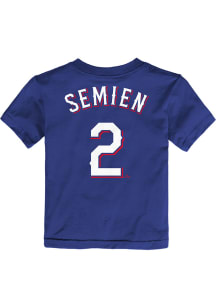 Marcus Semien Texas Rangers Toddler Blue NN Short Sleeve Player T Shirt