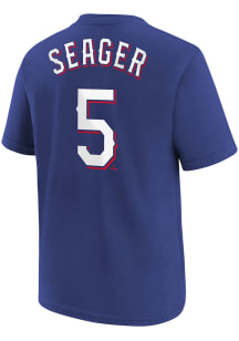 Corey Seager Texas Rangers Youth Blue NN Player Tee