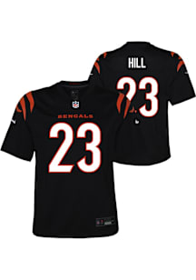 Daxton Hill Cincinnati Bengals Youth Black Nike Home Game Football Jersey