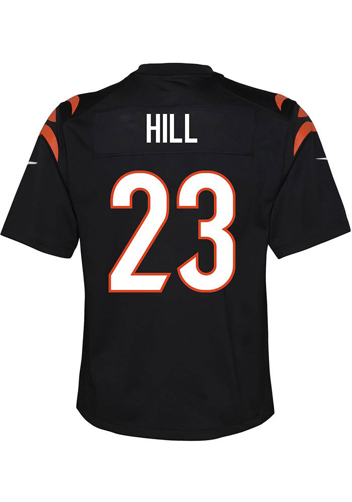 Daxton Hill Cincinnati Bengals Youth Black Nike Home Game Football Jersey
