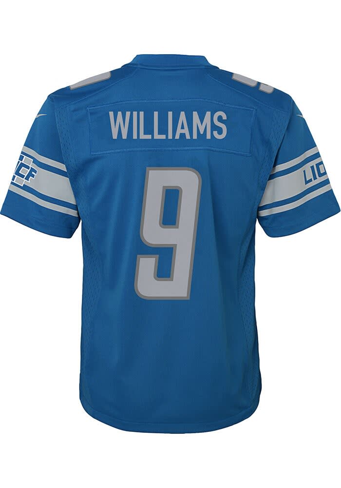 Men's Nike Jameson Williams Blue Detroit Lions Player Game Jersey